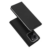 DUX DUCIS Skin Pro Faux Leather Wallet Flip Case for Xiaomi Redmi Note 14 5G - Black
