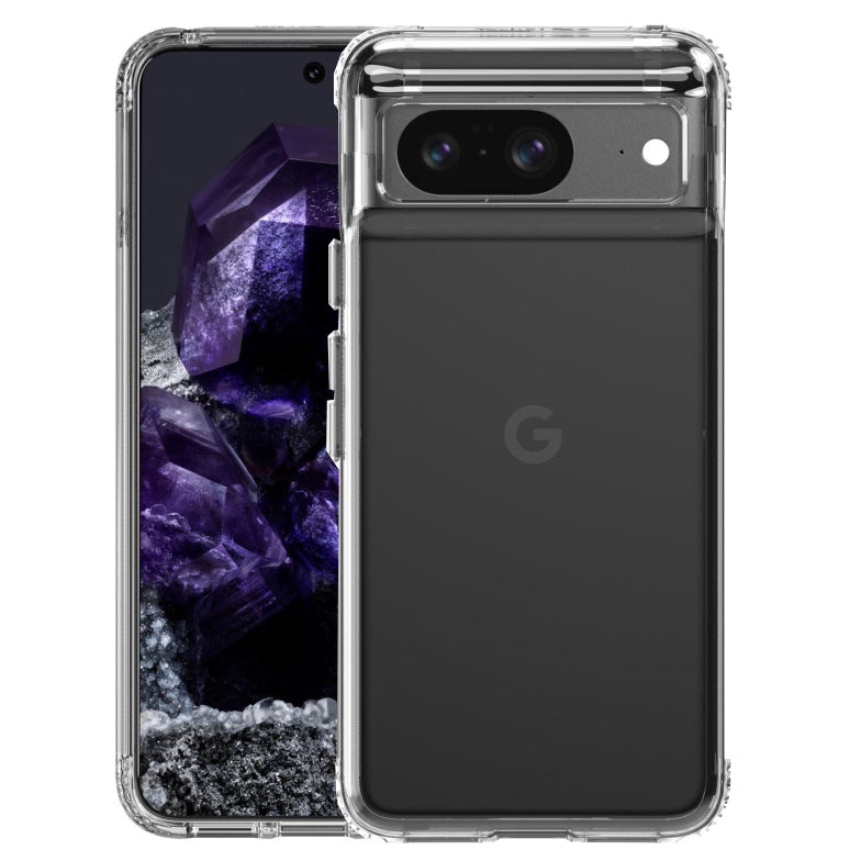 Tech21 EvoClear Tough Rear Case Cover for Google Pixel 8 - Transparent