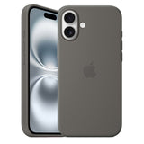 Official Apple Silicone Magsafe Rear Case Cover for iPhone 16 Plus - Stone Grey