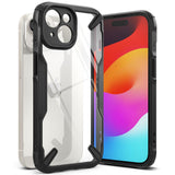 Ringke Fusion X Tough Rear Case Cover for Apple iPhone 15 - Black / Clear