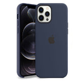 Official Apple Silicone Case Rear Cover with MagSafe for iPhone 12 Pro Max - Deep Navy