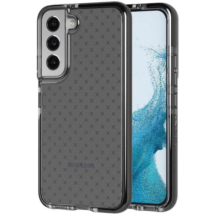 Tech21 EvoCheck Tough Rear Case Cover for Samsung Galaxy S22 5G - Smokey Black