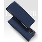 DUX DUCIS Skin Pro Faux Leather Wallet Flip Case for Samsung Galaxy Xcover 7 Pro - Blue