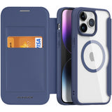 DUX DUCIS Skin X Pro MagSafe Flip Wallet Case for Apple iPhone 15 Pro - Blue
