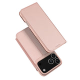 DUX DUCIS Skin Pro Faux Leather Wallet Flip Case for Apple iPhone 17 Pro - Rose Gold