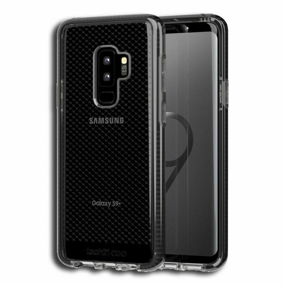 Tech21 EvoCheck Tough Rear Case Cover for Samsung Galaxy S9+ Plus - Smokey Black