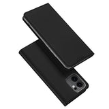 DUX DUCIS Skin Pro Faux Leather Wallet Flip Case for Oppo Reno 13F 4G / 5G - Black
