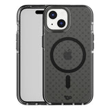 Tech21 EvoCheck Tough MagSafe Rear Case Cover for Apple iPhone 15 - Smokey Black