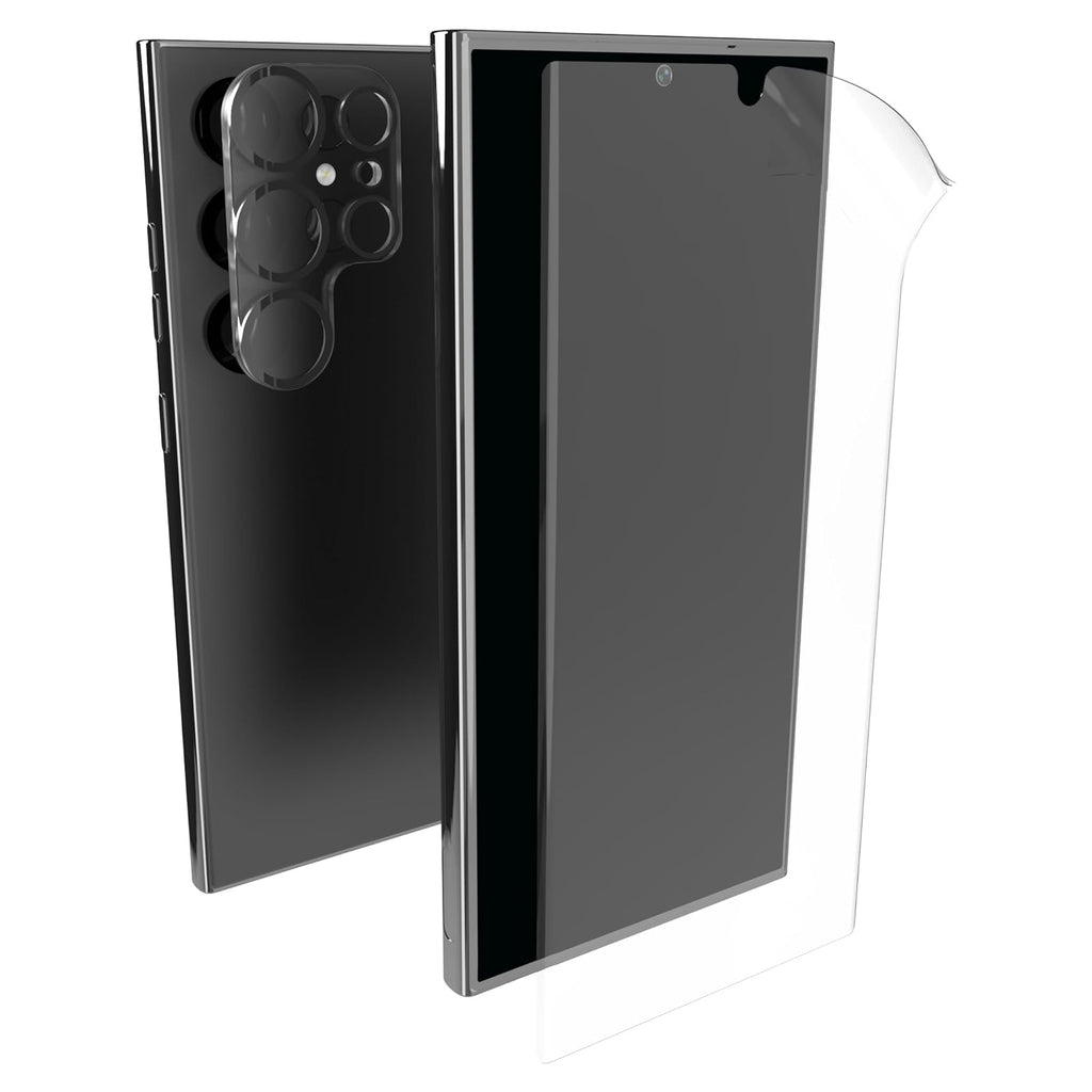 Tech21 Anti Glare Impact Shield Screen and Lens Protector Bundle for Samsung Galaxy S24 Ultra