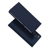 DUX DUCIS Skin Pro Faux Leather Wallet Flip Case for Samsung Galaxy M34 5G - Blue