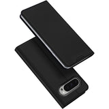 DUX DUCIS Skin Pro Faux Leather Wallet Flip Case for Google Pixel 10 / 10 Pro - Black