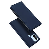 DUX DUCIS Skin Pro Faux Leather Wallet Flip Case for Xiaomi Redmi A1+ (Plus) - Blue