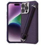 Nillkin Strap Case Camera Protector Cover for Apple iPhone 14 Pro Max - Dark Purple