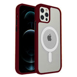 Armoured™ Shield MagSafe Tough Case for Apple iPhone 14 & 13 - Red (Black Buttons)