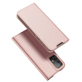 DUX DUCIS Skin Pro Faux Leather Wallet Flip Case for Samsung Galaxy A73 5G - Rose Gold
