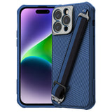 Nillkin Strap Case Camera Protector Cover for Apple iPhone 14 Pro Max - Blue