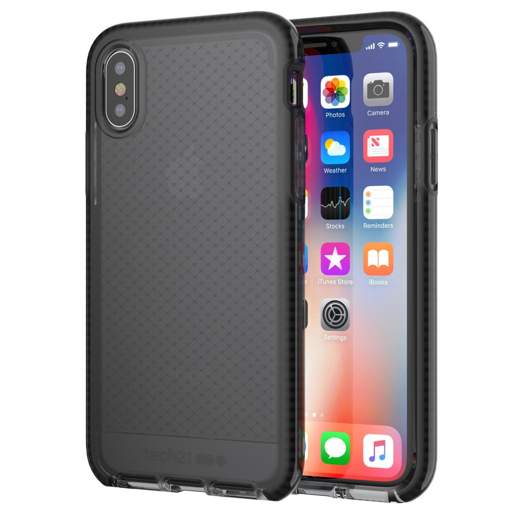 Tech21 Evo Check Case & Impact Shield Screen Film for Apple iPhone X & XS - Black