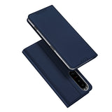 DUX DUCIS Skin Pro Faux Leather Wallet Flip Case for Sony Xperia 1 V - Blue