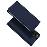 DUX DUCIS Skin Pro Faux Leather Wallet Flip Case for Samsung Galaxy A55 5G - Blue