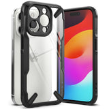 Ringke Fusion X Tough Rear Case Cover for Apple iPhone 15 Pro Max- Black / Clear