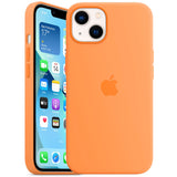 Official Apple Silicone Magsafe Rear Case Cover for Apple iPhone 13 - Marigold / Orange