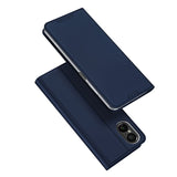 DUX DUCIS Skin Pro Faux Leather Wallet Flip Case for Sony Xperia 5 V - Blue