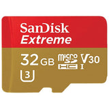 SanDisk 32GB Extreme Micro SDHC UHS-I U3 4K 90MB/S Memory Card Class 10 With Adapter