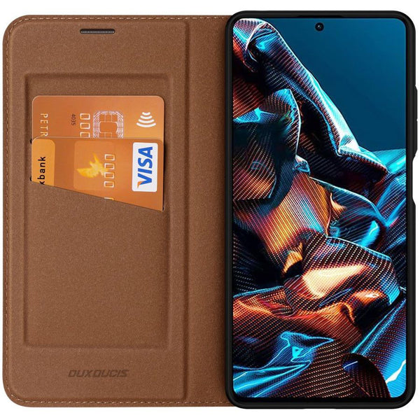 SEAHAI Cover Portafoglio In Pelle Per Xiaomi Redmi Note 12 Pro+ Plus 5G – Con Slot Carte E Supporto, Chiusura Magnetica, Marrone
