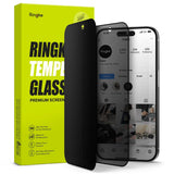 Ringke ID Privacy Glass Tempered Screen Protector for Apple iPhone 15 Pro Max