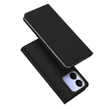 DUX DUCIS Skin Pro Faux Leather Wallet Flip Case for Xiaomi Poco C65 / Redmi 13C - Black