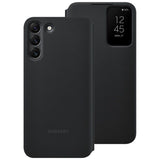 Official Samsung Smart Clear View Cover for Galaxy S22+ Plus 5G - Black
