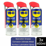 Triple Pack WD-40 Specialist Long Lasting Spray Grease 400ml