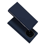 DUX DUCIS Skin Pro Faux Leather Wallet Flip Case for Xiaomi Redmi Note 14 Pro Plus 5G - Blue