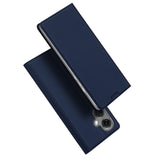 DUX DUCIS Faux Leather Wallet Smart Flip Case Cover for Oppo K11 - Blue