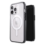 Speck® Presidio Perfect Clear Impact Geometry Magsafe Case for Apple iPhone 13 Pro - Clear/Black