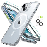ESR Magsafe Case w/ Screen & Lens Protection for Apple iPhone 15 - Clear