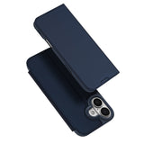 DUX DUCIS Skin Pro Faux Leather Wallet Flip Case for Apple iPhone 17 - Blue