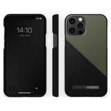 iDeal of Sweden Stylish Ateliar Rear Case Cover for Apple iPhone 12/12 Pro - Onyx Black Khaki