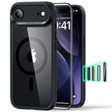 ESR Classic Hybrid Magsafe Tough Rear Case & Tempered Glass Screen Protector for Apple iPhone 17 Air - Clear/Black