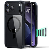 ESR Classic Hybrid Magsafe Tough Rear Case & Tempered Glass Screen Protector for Apple iPhone 17 Pro - Clear/Black