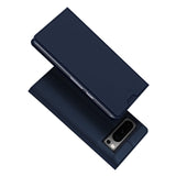 DUX DUCIS Skin Pro Faux Leather Wallet Flip Case for Google Pixel 8 Pro - Blue