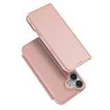 DUX DUCIS Skin Pro Faux Leather Wallet Flip Case for Apple iPhone 17 - Rose Gold