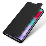 03/23 XXX EP DUX DUCIS Skin Pro Faux Leather Wallet Flip Case for Samsung Galaxy A52 & A52s 5G - Black