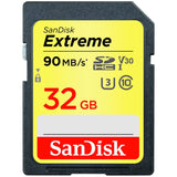 SanDisk Extreme 32GB SDHC UHS-I Class 10 up to 90MB/S Memory Card