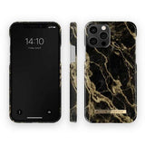 iDeal of Sweden Stylish Marble Fashion Rear Case Cover for Apple iPhone 12/ 12 Pro - Golden Smoke