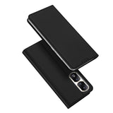 DUX DUCIS Skin Pro Faux Leather Wallet Flip Case for Huawei Honor 90 Pro - Black