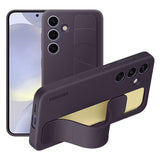 Official Genuine Samsung Standing Grip Case Cover for Samsung Galaxy S24 - Dark Violet