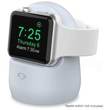 Ahastyle iWatch Charger Stand Silicone Dock Holder for Apple Watch - Light Blue
