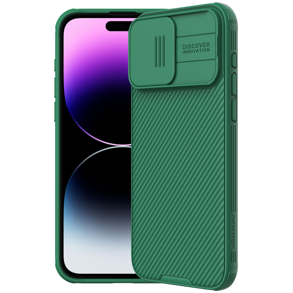Nillkin CamShield Pro Lens Protector Case Cover for Apple iPhone 15 Pro Max - Deep Green