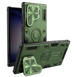 Nillkin CamShield Armor Prop Lens Protector Magnetic Case for Samsung Galaxy S24 Ultra - Green